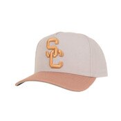 USC Trojans SC Interlock Chalk Dust Pro Pinch Snapback Gray Hat
